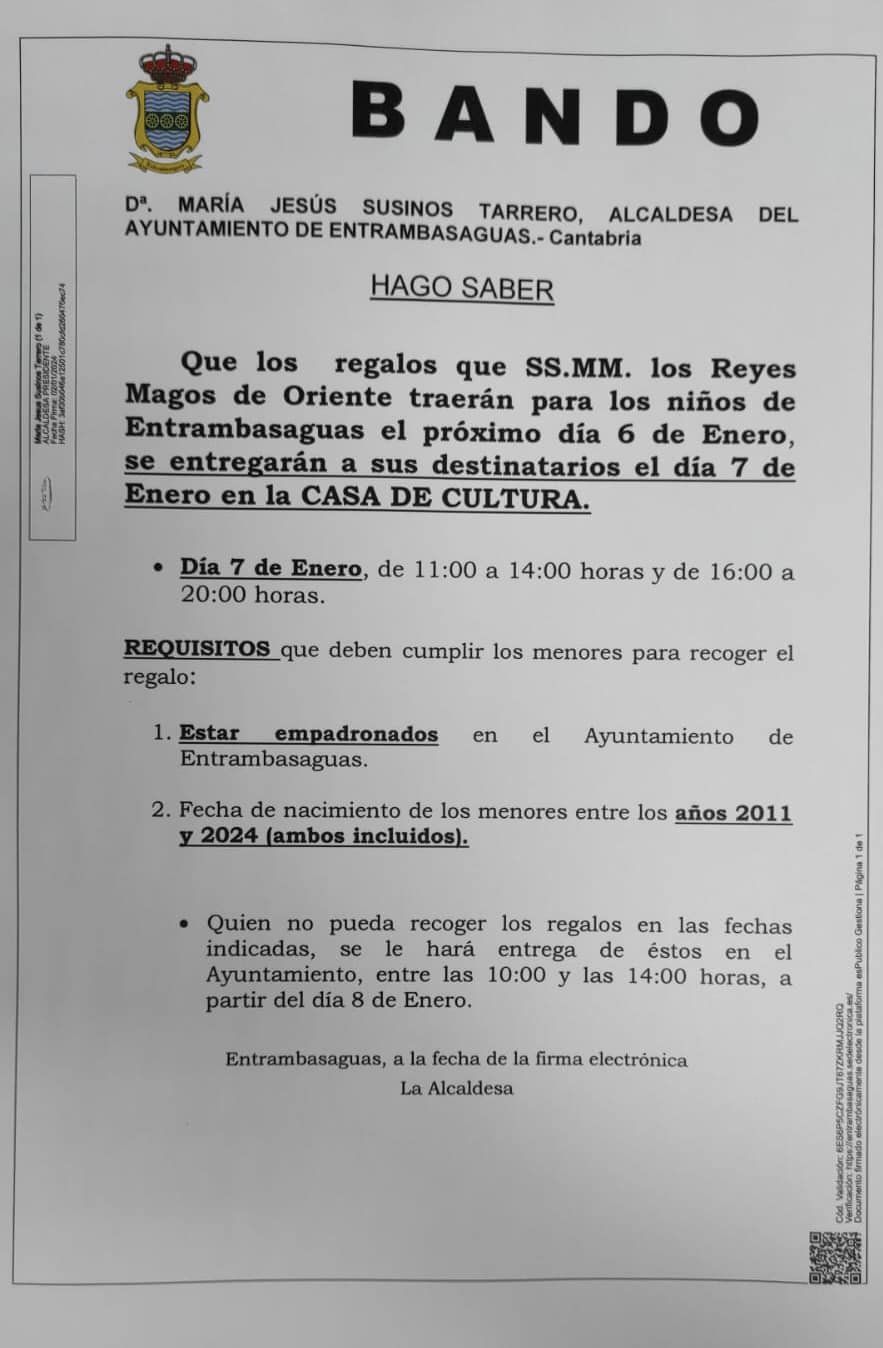 Bando Cabalgata de Reyes 2024
