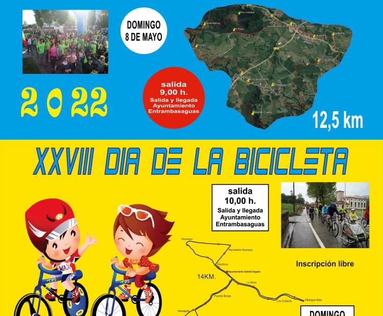 Cartel marcha y día de la bicicleta