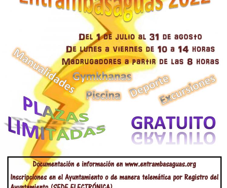 Cartel ludoteca de verano 2022