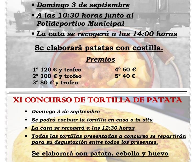 XIII Concurso de olla ferroviaria y XI Concurso de tortilla de patata, San Vicente 2023