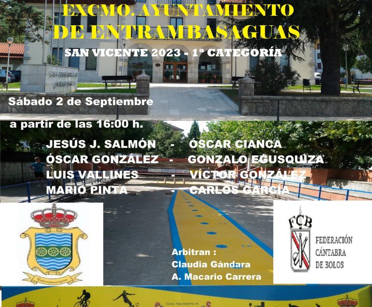 Bolos San Vicente 2023 - 1ª Categoría