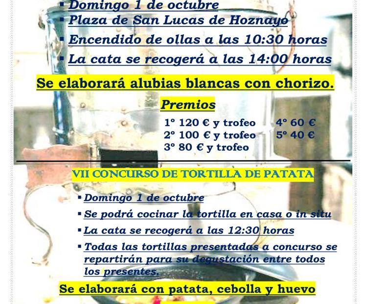 X Concurso de olla ferroviaria y VII Concurso de tortilla de patata, San Lucas 2023