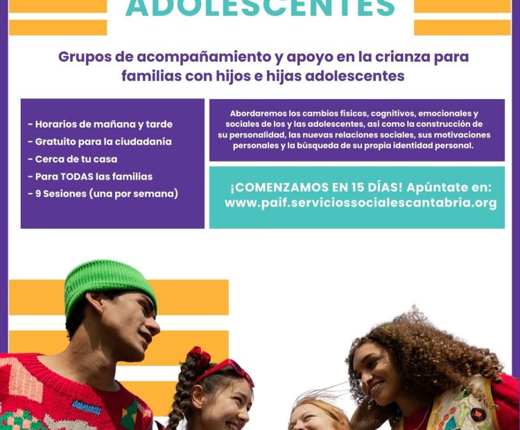 Programa de Apoyo Integral a las Familias. Actividad afecto adolescentes