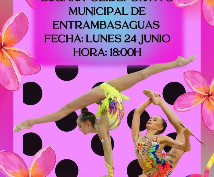 Exhibición fin de curso de la Escuela Municipal de Gimnasia Rítmica.