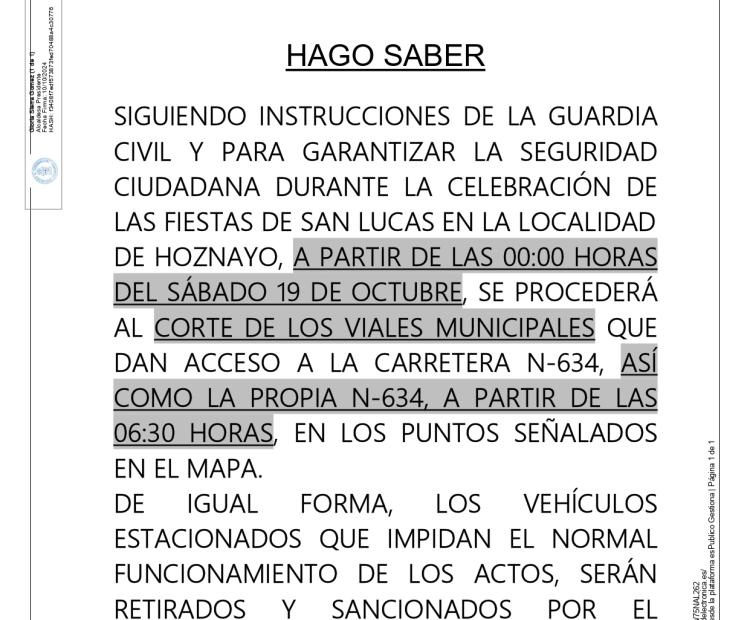 Bando, Fiesta de San Lucas en Hoznayo