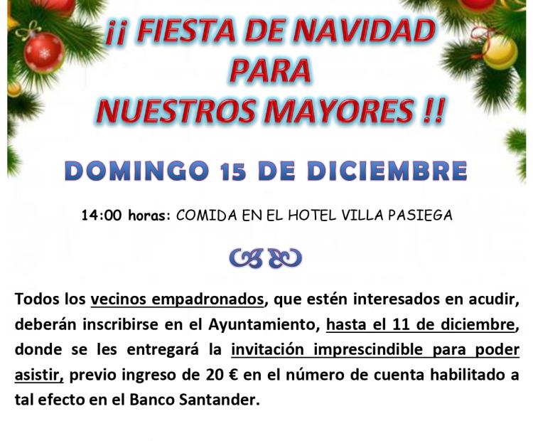 ¡Fiesta de Navidad para nuestros mayores!