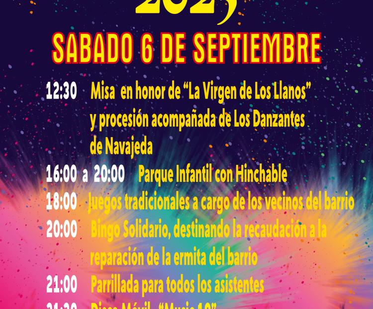 Fiesta "Virgen de Los Llanos" (Navajeda)