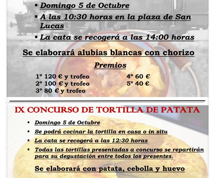 XII Concurso de olla ferroviaria y IX Concurso de tortilla de patata, San Lucas 2025