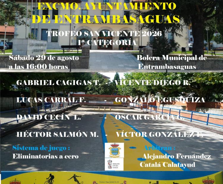 BOLOS · Trofeo San Vicente "1 Categoría"