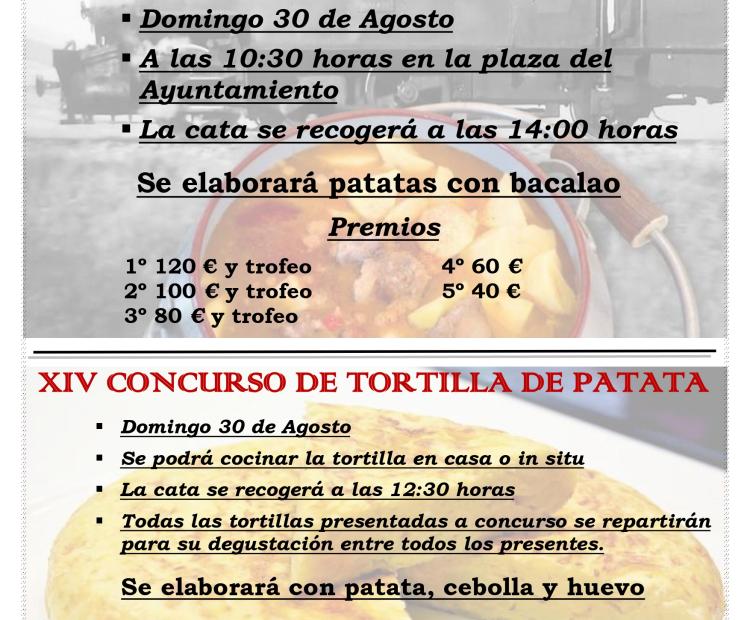 XVI Concurso de olla ferroviaria y XIV Concurso de tortilla de patata, San Vicente 2026